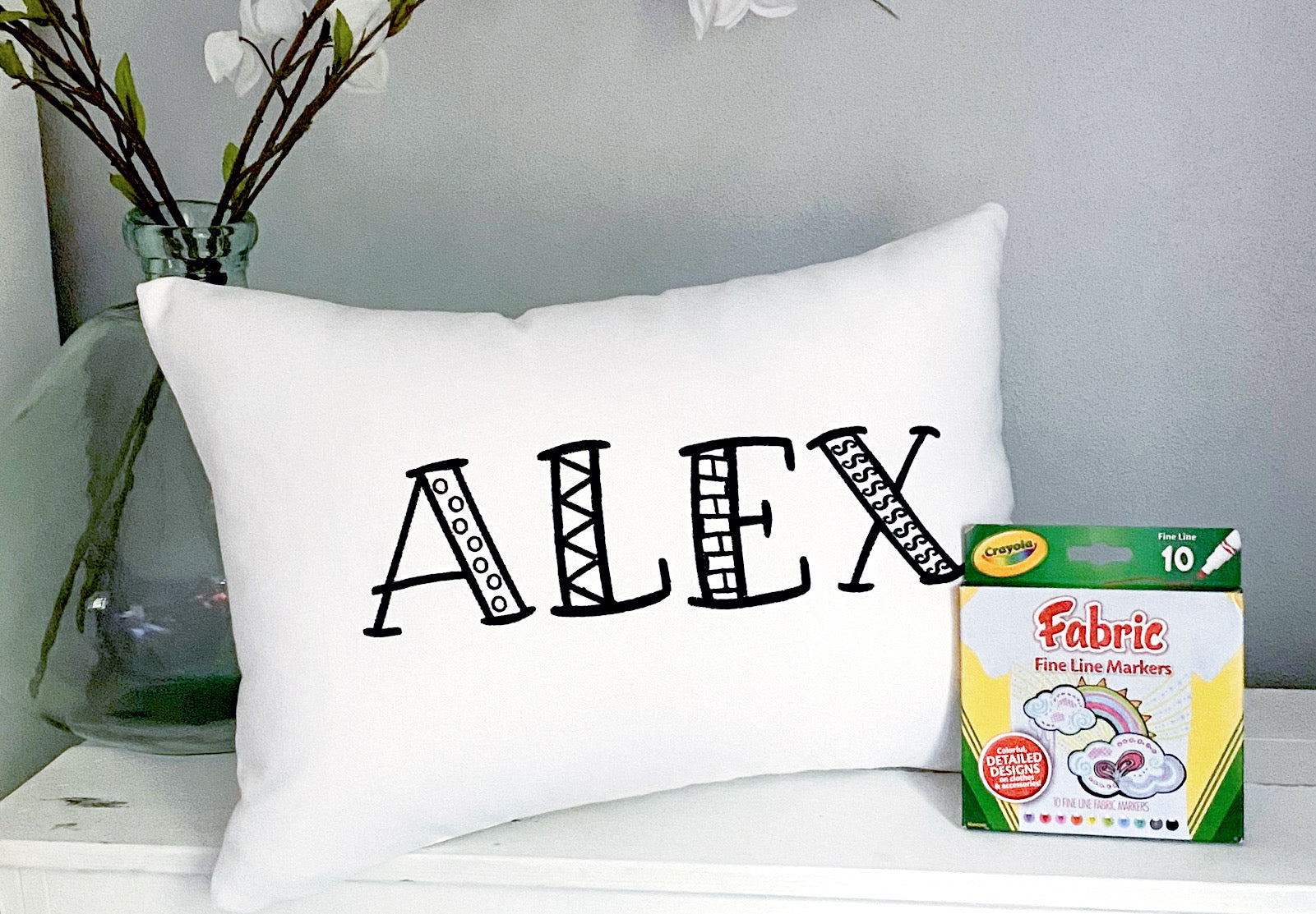 For A Cause Coloring Name Pillow