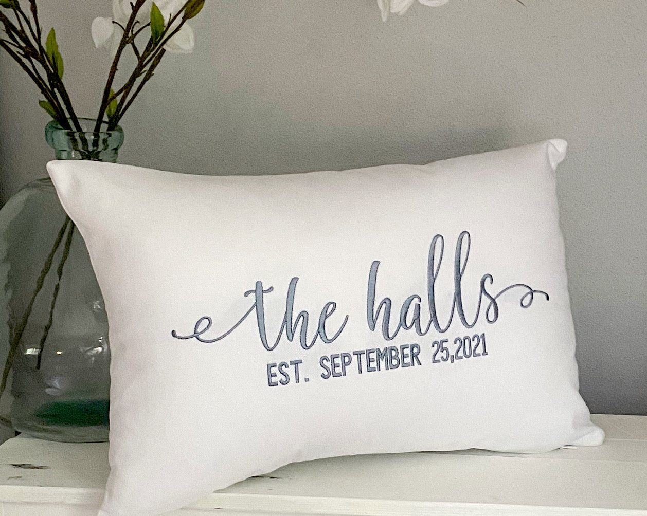 Wedding Date Pillow