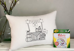 For A Cause Coloring Halloween Pumpkin Patch Pillow