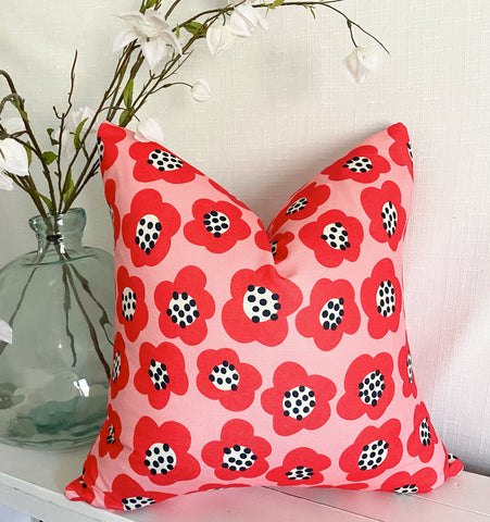 Floral Dots  Pillow- 20"