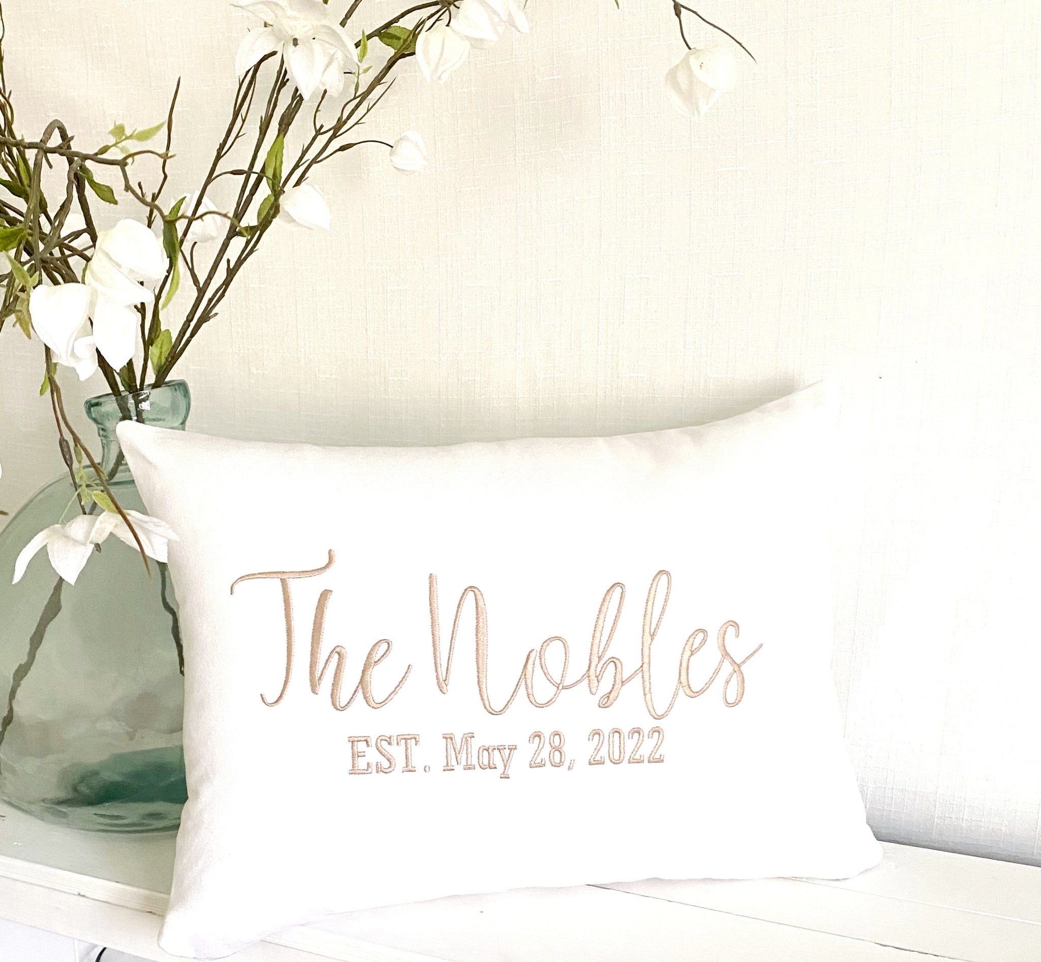 Taylor Williams- Wedding Date Pillow