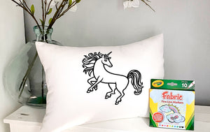 For A Cause Coloring Unicorn Pillow