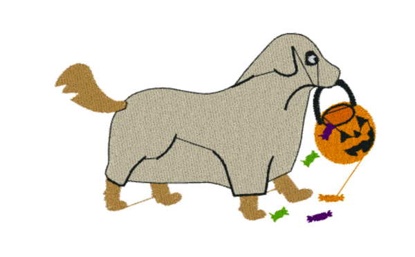 Halloween Ghost Pup Design