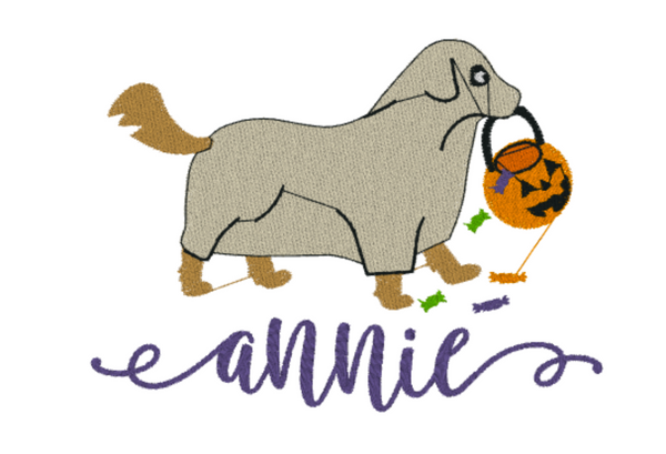 Halloween Ghost Pup Design