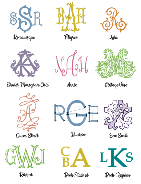 20" Pillow with Monogram