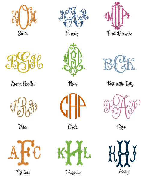 20" Pillow with Monogram