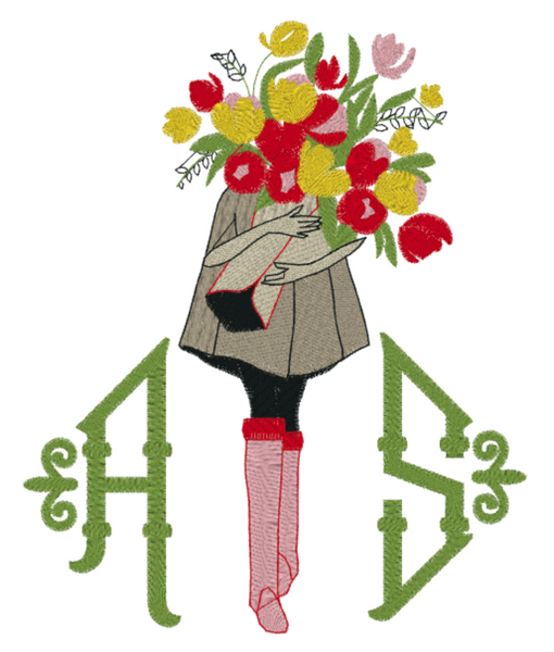 Stylish Spring Girl Design