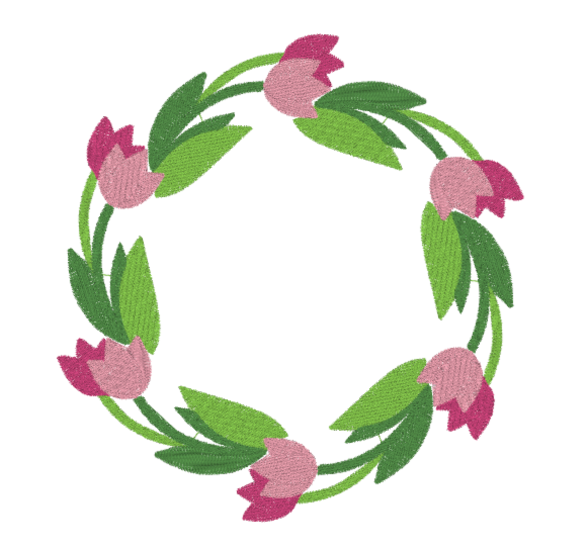 Tulip Frame- White Muslin