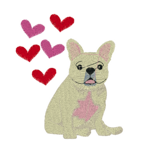 Valentine's Boy Frenchie Design