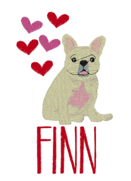 Valentine's Boy Frenchie Design