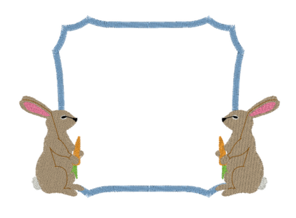 Bunny with Carrot Frame