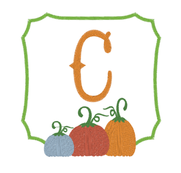 Three Pumpkin Frame Design