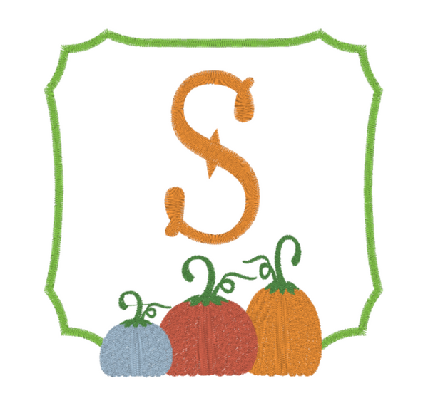 Three Pumpkin Frame Design