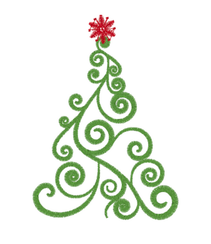Swirly Christmas Tree