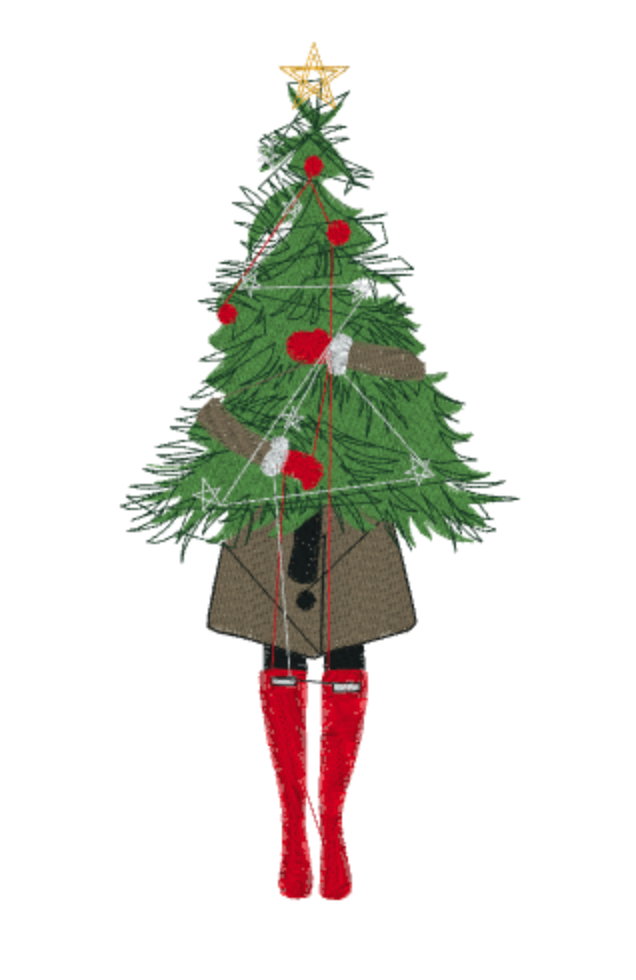 Christmas Stylish Girl