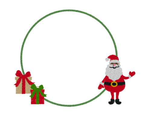 Santa & Presents Frame