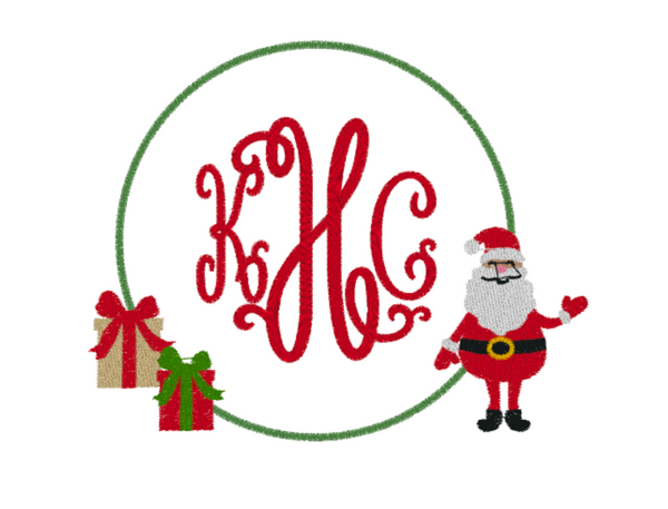 Santa & Presents Frame