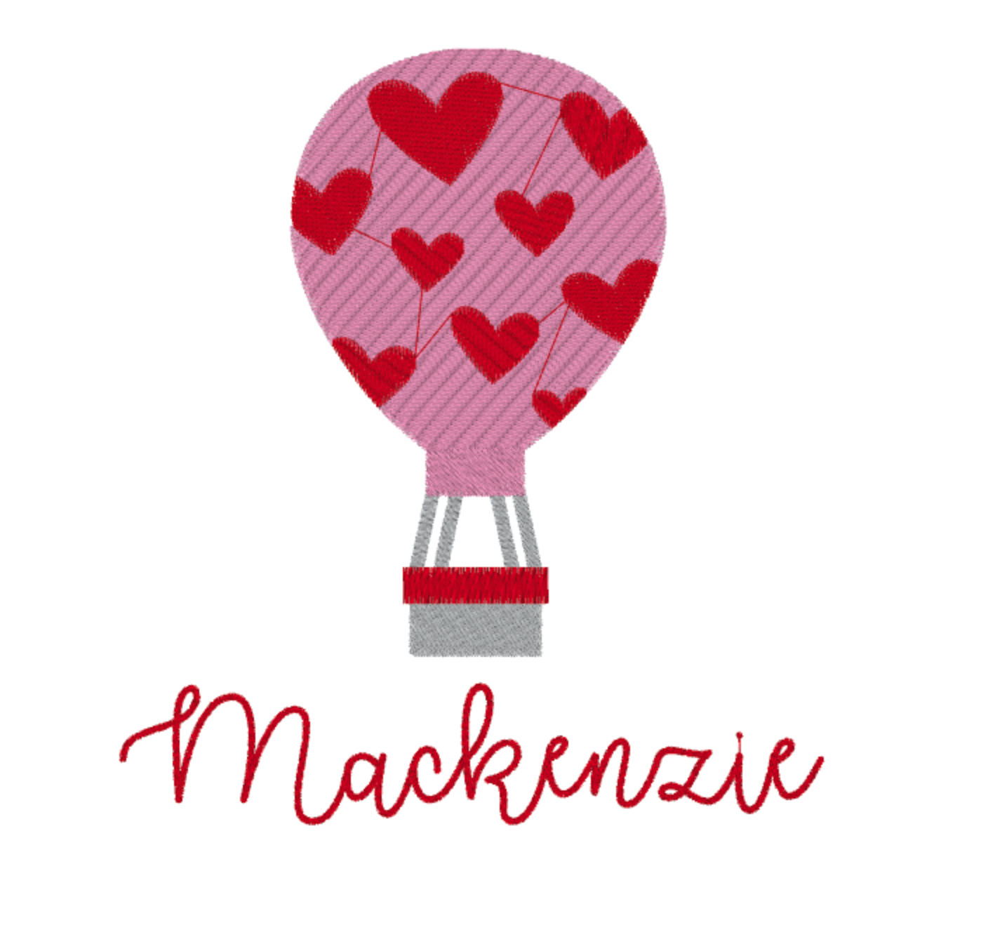 Valentine Hot Air Balloon Design