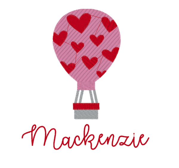 Valentine Hot Air Balloon Design