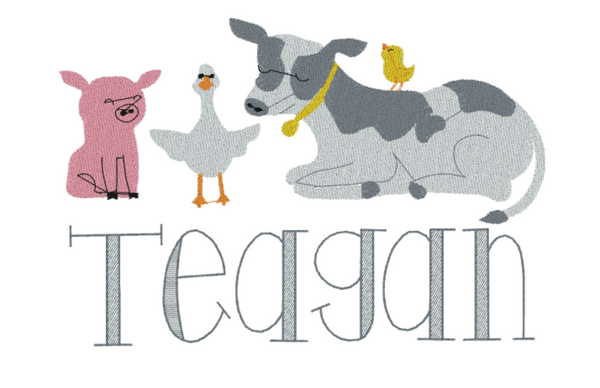 Farm Animals- Baby Bib