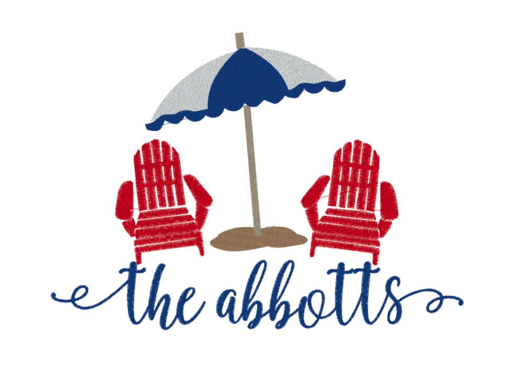 4th of July Beach Chair