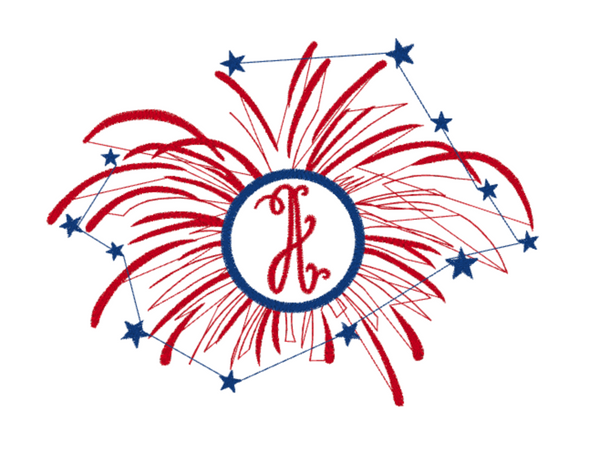 4th of July Firework Frame