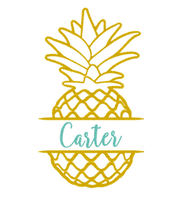 Pineapple Name Frame Design