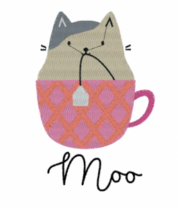 Cat in a Mug Design