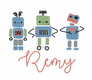 Robots- Baby Bib