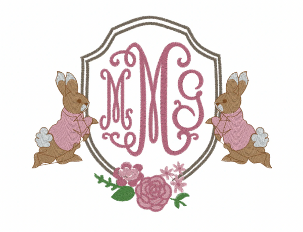 Floral Rabbit Pillow