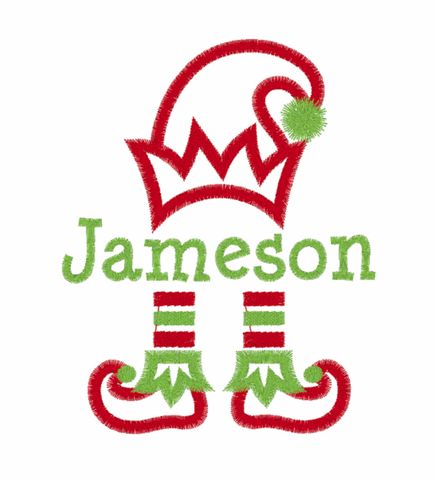 Elf Feet- Baby Bib