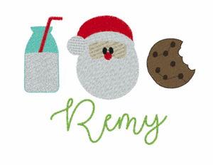 Santa's Cookies- Baby Bib