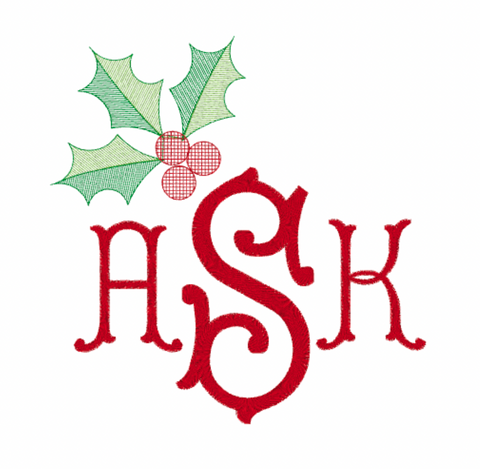 Holly Monogram Design