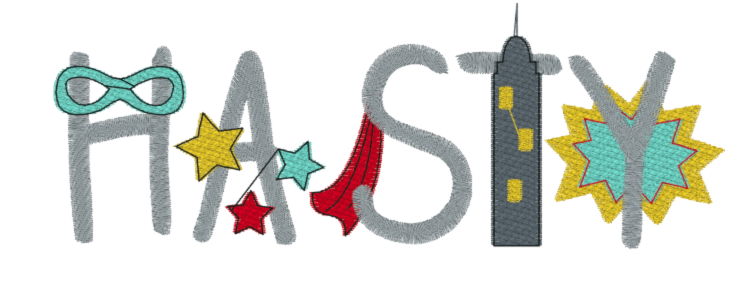 Super Hero Font- Baby Bib