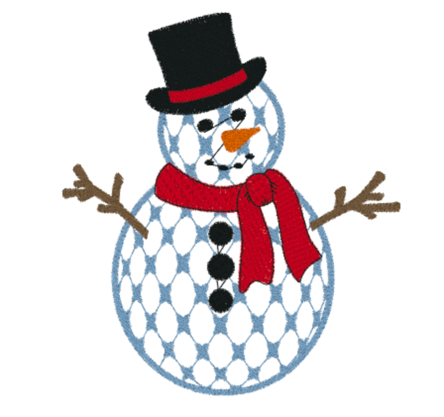 Winter Snowman Wreath Sash