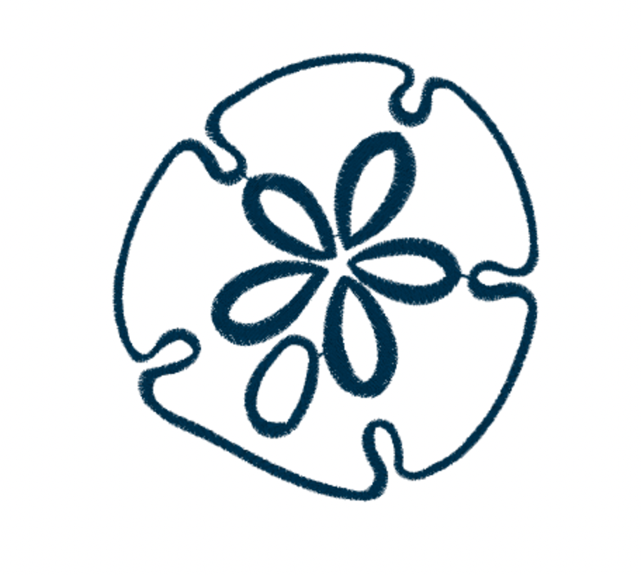 Sand Dollar Wreath Sash