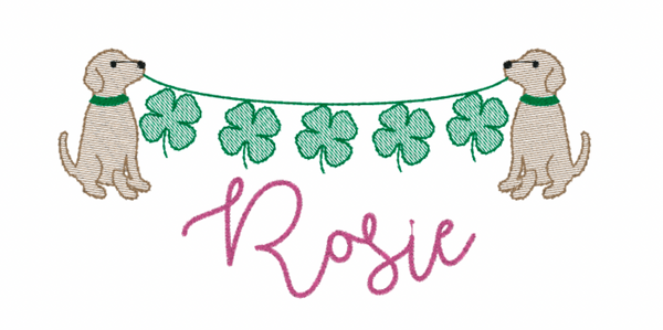 Shamrock Pup- Baby Bib