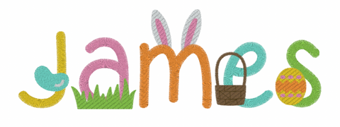 Easter Font- Baby Bib