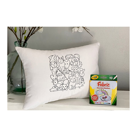 For A Cause Coloring Dog Pile Pillow