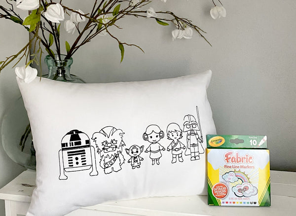 For A Cause Coloring Space Friends Pillow